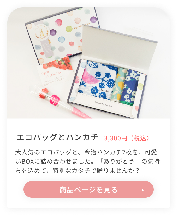 エコバッグとハンカチ