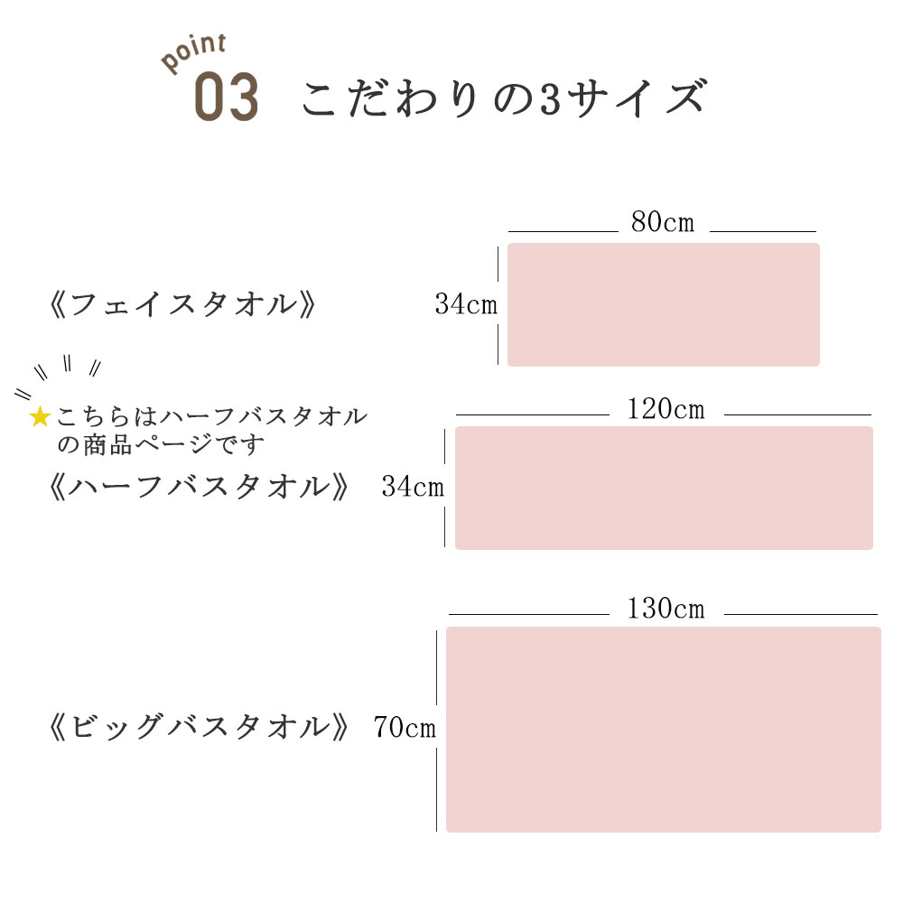 今治タオル コーディア ハーフバスタオル