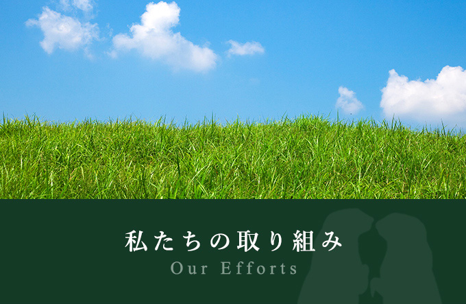 私たちの取り組み Our Efforts